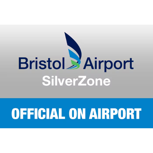 Official Bristol Airport Silver Zone logo